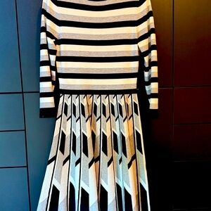 Karen Millen Monochrome Striped Knit